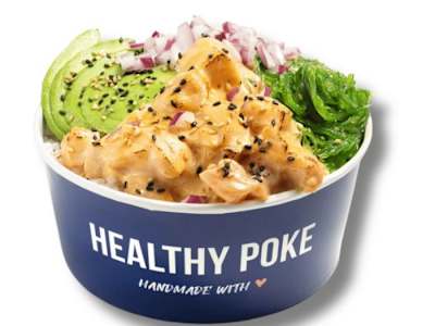 Healthy Flamed Salmon Bowl