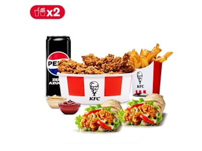 Menú Super Bucket para 2
