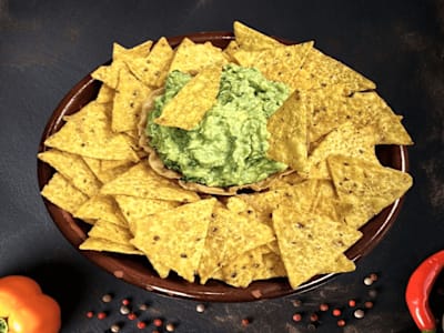Guacamole con chips