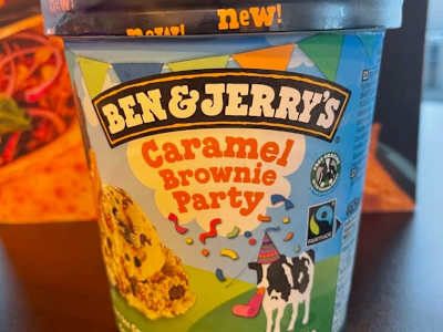 Helado caramel brownie party ben&jerry 465ML