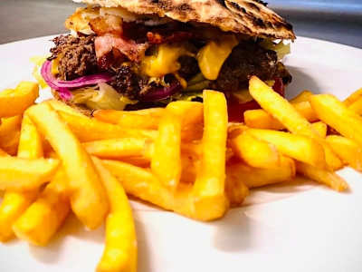Hamburguesa buey cabra gurm