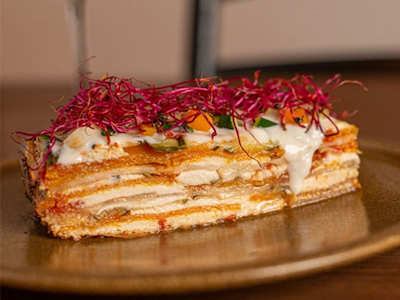 Lasaña de Verduras con Cremoso de Anacardos