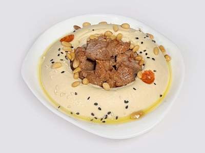 Hommos con Carne