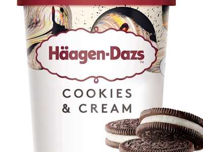 Mini Tarrina Häagen-Dazs Cookies & Cream  (95ml)