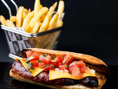 CHORIPAN PICO DE GALLO. + PATATAS