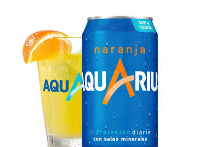 Aquarius Naranja Lata 330Ml.