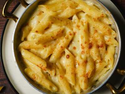 Rigatoni siete quesos