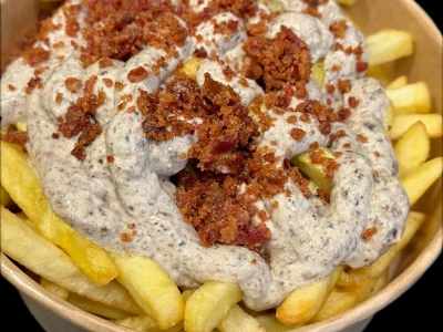Patatas trufas & bacon