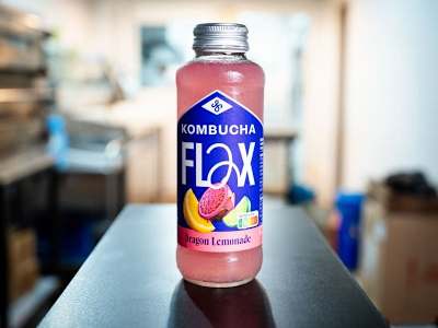 Kombucha Flax&Kale dragon lemonade