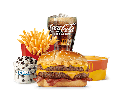 Menú Completo McExtreme Dipping Cheese Doble