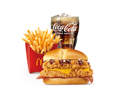Menú McCrispy BBQ y Bacon Doble
