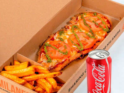 Combo Coca Cola Milanesa de Ternera Napolitana