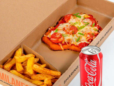 Combo Coca Cola Milanesa de Pollo Pepperoni