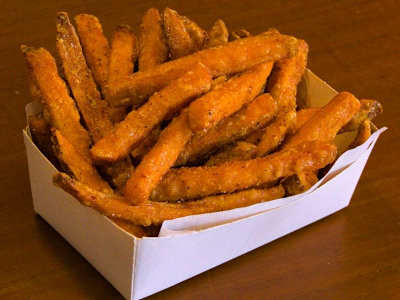 Bastones de boniato frito (MH)