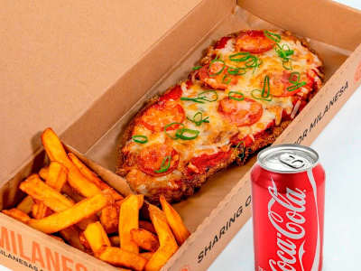 Combo Coca Cola Milanesa de Ternera Pepperoni