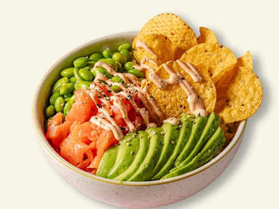 Poke Crispy Salmón.