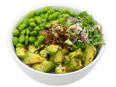Flamed Avocado Poke