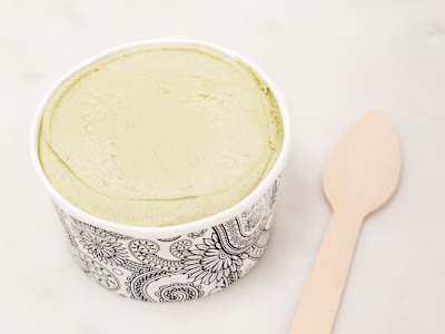 Postre Helado de Te Verde