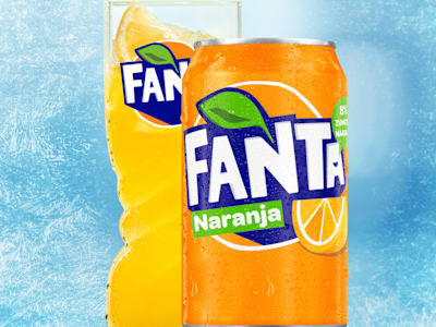 Fanta Naranja lata 330ml.