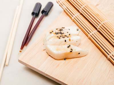 Sashimi 2 Pez mantequilla flambeado
