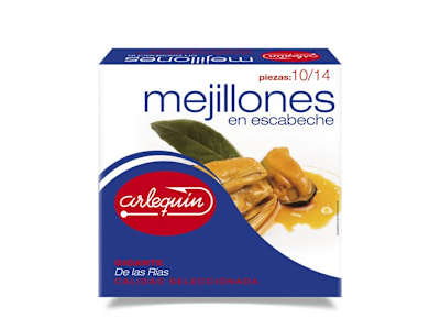 ARLEQUIN MEJILLONES EN ESCABECHE GIGANTES 10-14 PIEZAS