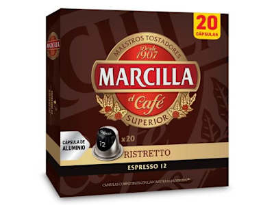 MARCILLA CAPSULAS DE CAFE RISTRETO, 20UNID