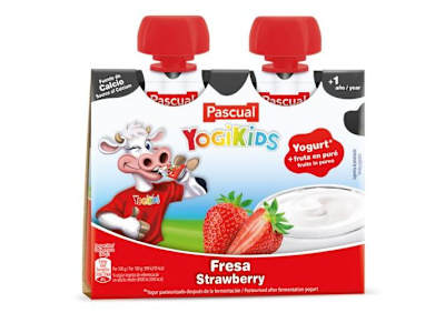 PASCUAL YOGURES POUCHE FRESA YOGIKIDS, 80G