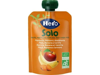 HERO NANOS BOLSITA PLATANO-MANZANA ECO, 100GR