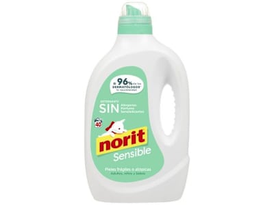 NORIT DETERGENTE MAQUINA  PIEL SENSIBLE, 40 DOSIS