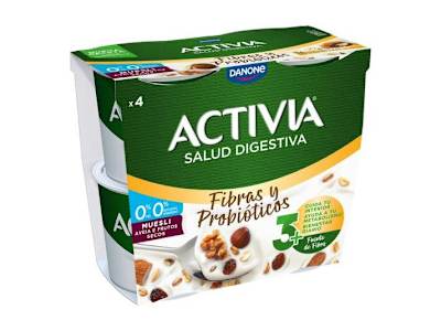 DANONE FIBRAS BÍFIDUS MUESLI DESNATADO 0%  P4 X1115G