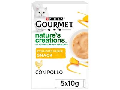 GOURMET SNACK GATO ADULTO EXQUISITE PURE POLLO 5*10G