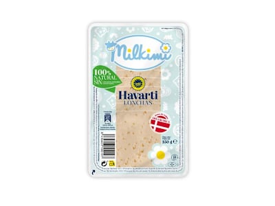 MILKIMI HAVARTI IGP EN LONCHAS, 150G