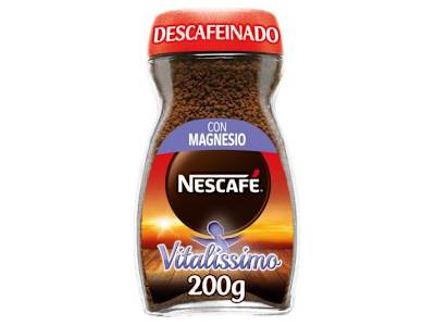 NESCAFE CAFE SOLUBLE DESCAFEINADO VITALISSIMO, 200G