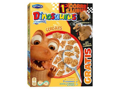 CUETARA DINOSAURUS A CUCHARADAS CON CEREAL, 320G