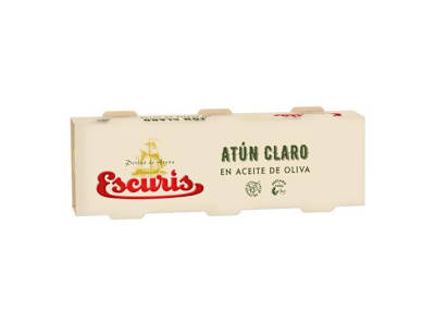 ESCURIS ATUN CLARO ACEITE OLIVA, 3X67G