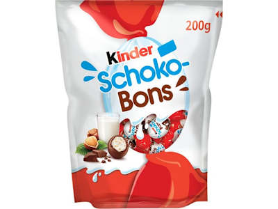 KINDER HUEVOS DE CHOCOLATE RELLENOS DE AVELLANA, 200G