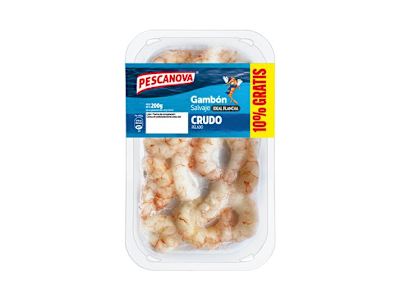 PESCANOVA GAMBON PELADO CRUDO, 200GR