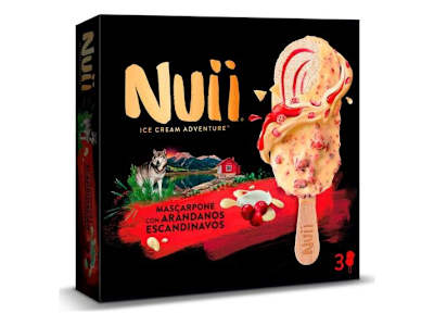 NUII HELADO QUESO MASCARPONE  CHOCO BLANCO, 3X90ML