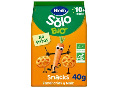 HERO BABY SNACK DE ZANAHORIA, 40G
