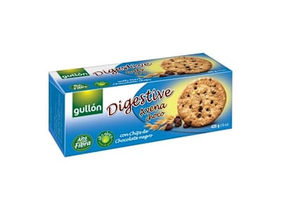 GULLON GALLETAS DIGESTIVE AVENA CHOCOLATE, 425G