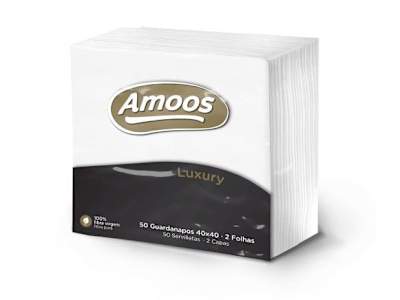 AMOOS SERVILLETA LUXURY 40*40, 2 CAPAS 50 UD