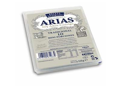 ARIAS MINI PORCIONES MANTEQUILLA 10U , 115G