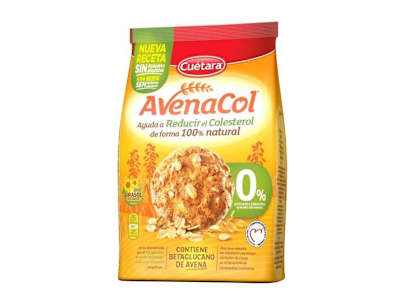CUETARA GALLETAS AVENACOL RUSTICA 0% AZUCAR, 250G