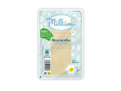 MILKIMI MOZZARELLA EN LONCHAS, 150G