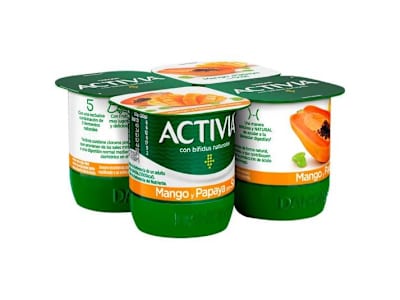 DANONE ACTIVIA FRUTAS EXÓTICAS, 4X120 G