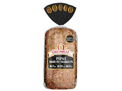 OROWEAT PAN DE MOLDE CON PIPAS Y SEMILLAS, 550G