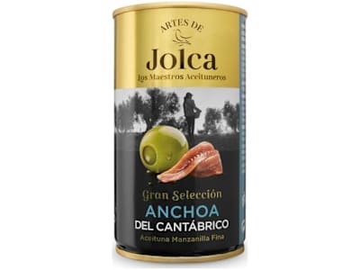 JOLCA ACEITUNA RELLENA ANCHOA CANTABRICO, 150G