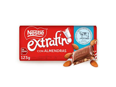 NESTLE CHOCOLATE EXTRAFINO CON ALMENDRA, 125GR