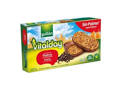 GULLON GALLETAS SANDWICH AVELLANA, 220GR