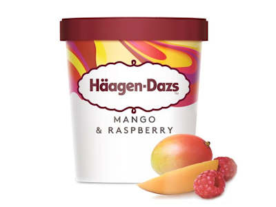 HäAGEN-DAZS HELADO DE MANGO Y FRAMBUESA, 460ML